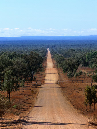 Dirt Road In Outback, Cape York Peninsula, Australia by Oliver Strewe Pricing Limited Edition Print image