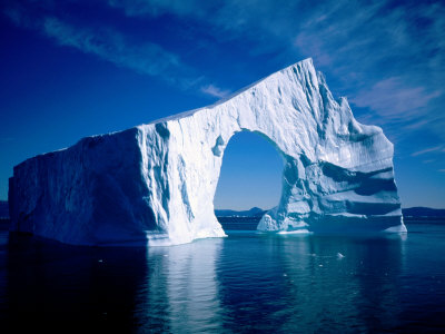 An Unusually Shaped Iceberg With Arch, Disko Bay, Ilulissat, Greenland by Graeme Cornwallis Pricing Limited Edition Print image