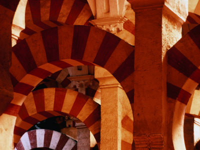 Architectural Feature Of Mezquita, Cordoba, Andalucia, Spain by Bill Wassman Pricing Limited Edition Print image