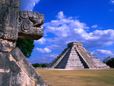 The Castle (El Castillo), Also Known As The Pyramid Of Kukulcan At Chichen Itza, Mexico by John Elk Iii Pricing Limited Edition Print image