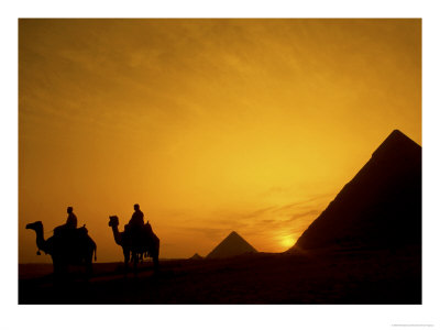 Great Pyramids Of Giza At Sunset, Egypt by Bill Bachmann Pricing Limited Edition Print image