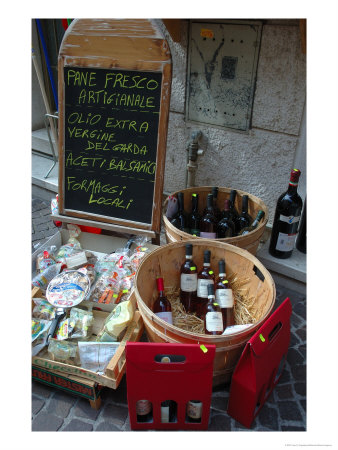 Wine And Cheese Shop, Lake Garda, Bardolino, Italy by Lisa S. Engelbrecht Pricing Limited Edition Print image