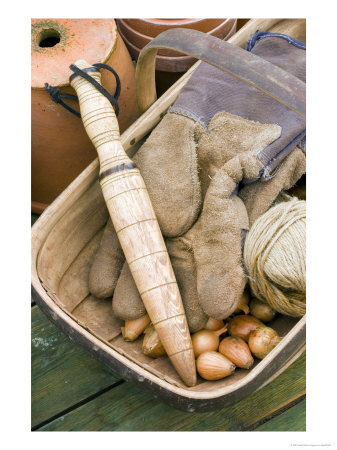 Garden Dibber, Trug And Other Gardening Equipment by Geoff Kidd Pricing Limited Edition Print image