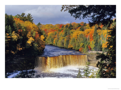 Upper Tahquamenon Falls, Michigan, Usa by Chuck Haney Pricing Limited Edition Print image