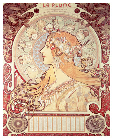 La Plume by Alphonse Mucha Pricing Limited Edition Print image