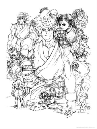Street Fighter Ii - Character Sketch by Akiman Pricing Limited Edition Print image