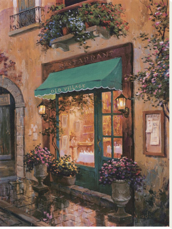 Old Village Restaurant by Vladimir Pricing Limited Edition Print image