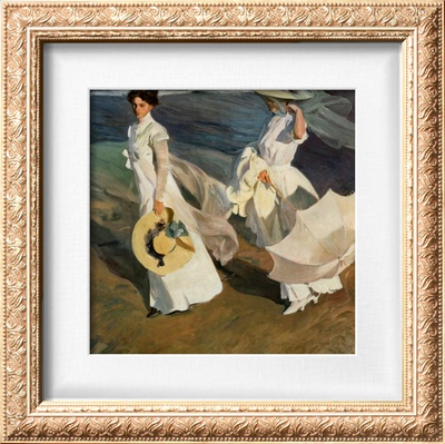 Walk On The Beach by Joaquin Sorolla Y Bastida Pricing Limited Edition Print image
