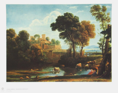 Italian Landscape by Claude Lorrain Pricing Limited Edition Print image