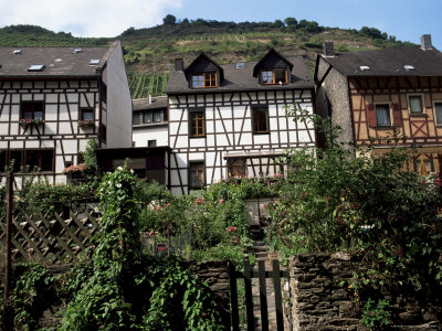 Houses In The Malerwinkel Quarter, Bacharach, Rhineland Palatinate, Germany by Brigitte Bott Pricing Limited Edition Print image