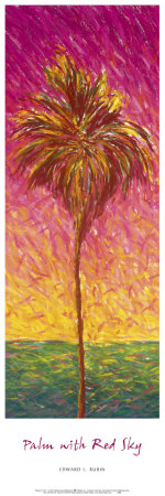 Palm With Red Sky by Edward Rubin Pricing Limited Edition Print image