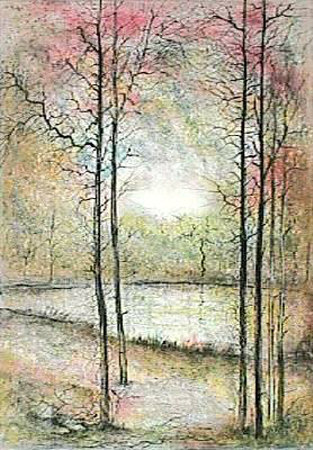 Etang En Foret by Antonio Rivera Pricing Limited Edition Print image