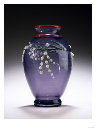 An Applied Glass Vase, Circa 1920 by Daum Pricing Limited Edition Print image
