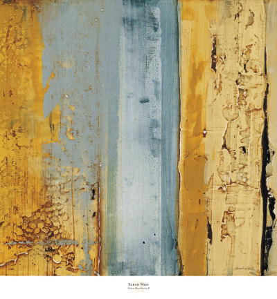 Ochre, Blue Overlay Ii by Sarah West Pricing Limited Edition Print image