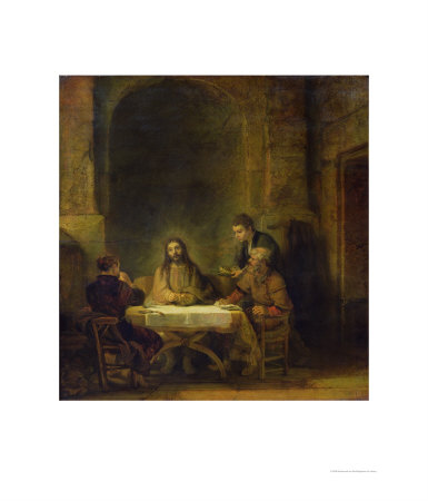 The Supper At Emmaus, 1648 by Rembrandt Van Rijn Pricing Limited Edition Print image