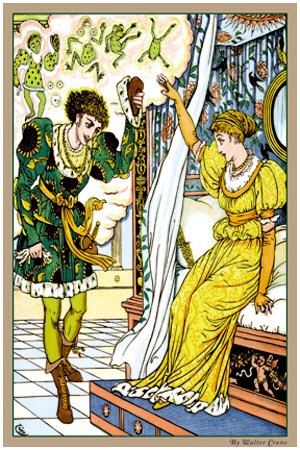 The Frog Prince, The Transformation, C.1900 by Walter Crane Pricing Limited Edition Print image