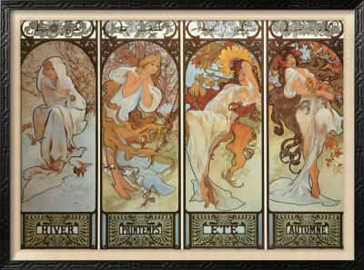 Les Saisons by Alphonse Mucha Pricing Limited Edition Print image