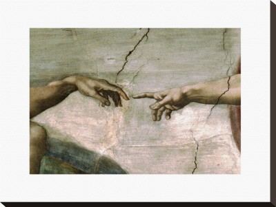 Creation Of Adam, Detail by Michelangelo Buonarroti Pricing Limited Edition Print image