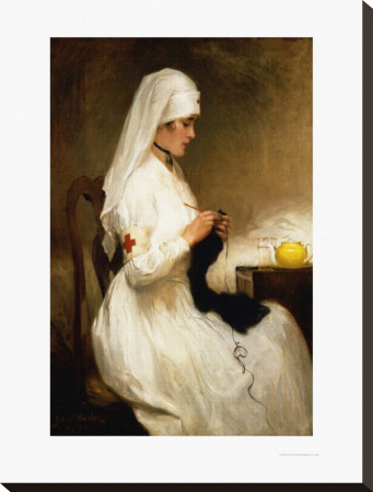 Portrait Of A Nurse From The Red Cross by Gabriel Emile Niscolet Pricing Limited Edition Print image
