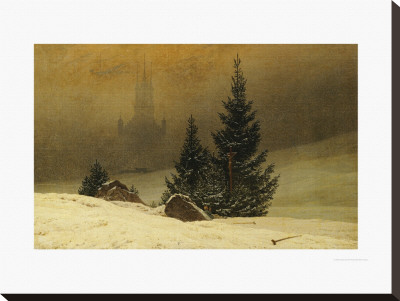 Winter Landscape With A Church by Caspar David Friedrich Pricing Limited Edition Print image