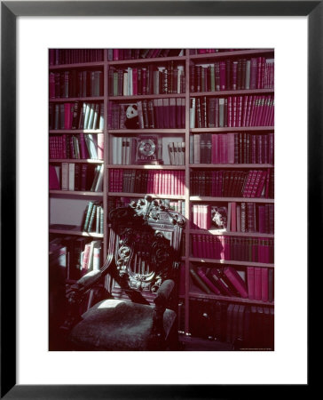 Library Study At Chartwell, Home Of Former British Pm Winston Churchill by William Sumits Pricing Limited Edition Print image