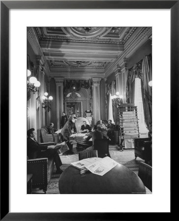 Congressmen In Us Capitol Building by Andreas Feininger Pricing Limited Edition Print image