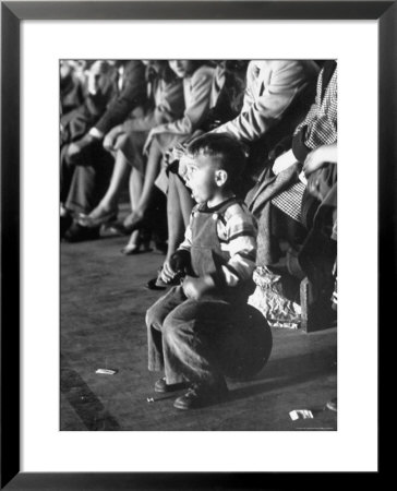 Youngster Rooting At The Family Basketball Tourney by Francis Miller Pricing Limited Edition Print image