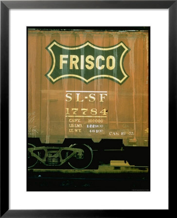 Railroad Box Car Showing The Logo Of The Frisco Railroad by Walker Evans Pricing Limited Edition Print image