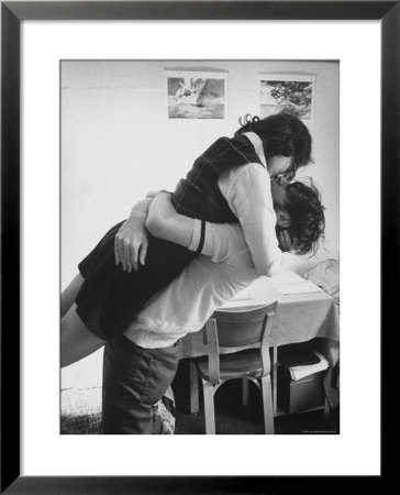 Oberlin College Students Kissing In A Co-Ed Dorm by Bill Ray Pricing Limited Edition Print image