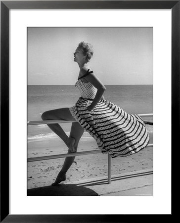 Miami Fashions, Model In Suitable Settings For Afternoon And Casual Play Clothes by Nina Leen Pricing Limited Edition Print image