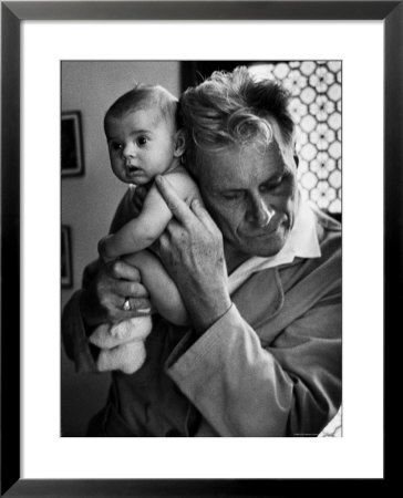 Blind Doctor Albert A. Nast Holding Ear To Back Of 3 Month Old Instead Of Using A Stethoscope by Thomas D. Mcavoy Pricing Limited Edition Print image