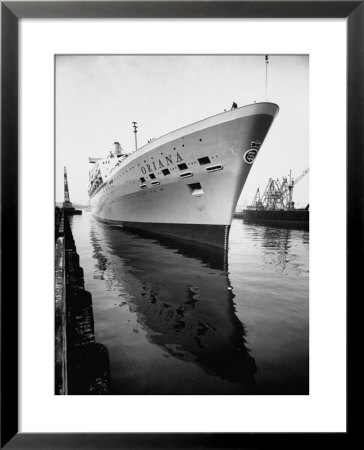 Ss Oriana New Ship Passenger Liner Maiden Voyage In Pacific Ocean by Ralph Crane Pricing Limited Edition Print image