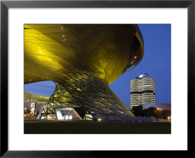 Bmw Welt And Headquarters Illuminated At Night, Munich, Bavaria, Germany, Europe by Gary Cook Pricing Limited Edition Print image