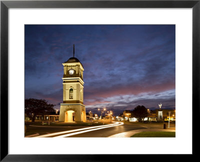 Clock Tower In The Square, Feilding, Manawatu, North Island, New Zealand, Pacific by Smith Don Pricing Limited Edition Print image