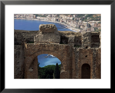 Teatro Greco, Founded In The 3Rd Century Bc, Taormina, Sicily, Italy by Duncan Maxwell Pricing Limited Edition Print image