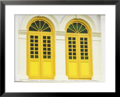 Colourfully Painted Window Shutters In Little India, Singapore, Southeast Asia by Amanda Hall Pricing Limited Edition Print image
