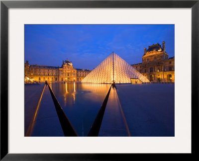 The Louvre Museum At Twilight, Paris, France by Jim Zuckerman Pricing Limited Edition Print image