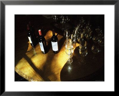 Wine Tasting Of Chateau Calon, Montagne Saint St. Emilion, Bordeaux, Gironde, France by Per Karlsson Pricing Limited Edition Print image