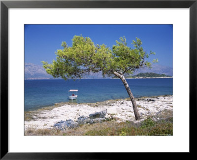 Deserted Island Beach, Lumbarda, Corcula (Korcula) Island, Southern Dalmatia, Croatia, Europe by Peter Higgins Pricing Limited Edition Print image