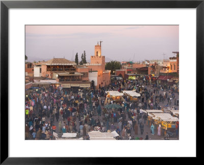 Elevated View Over The Djemaa El-Fna, Marrakech (Marrakesh), Morocco, North Africa by Gavin Hellier Pricing Limited Edition Print image