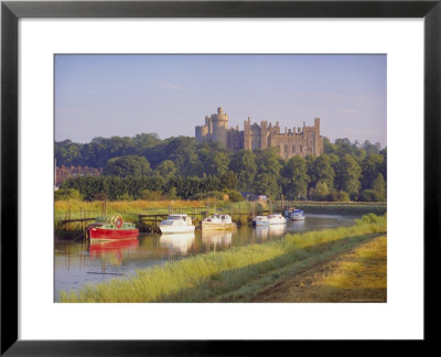 Arundel Castle And River, Arundel, Sussex, England by John Miller Pricing Limited Edition Print image