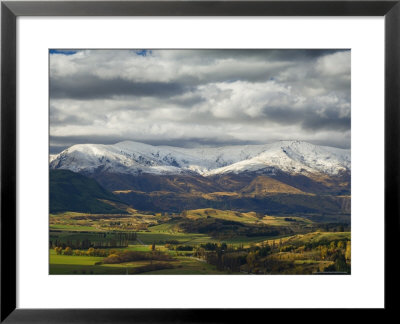 Farmland In Autumn, Queenstown, Central Otago, South Island, New Zealand, Pacific by Jochen Schlenker Pricing Limited Edition Print image