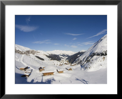 Huts, Hintertux Glacier, Mayrhofen Ski Resort, Zillertal Valley, Austrian Tyrol, Austria by Chris Kober Pricing Limited Edition Print image