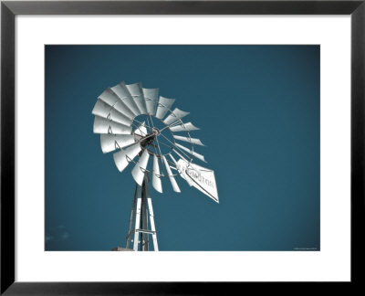 Usa, Oklahoma, Windpumps And Windmill by Alan Copson Pricing Limited Edition Print image