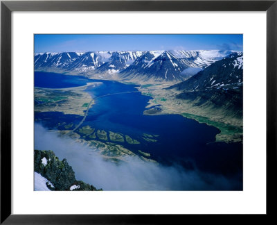 Number 60 Route Crossing The Onundarfjordur, Outside Flateyri In The Westfjords, Iceland by Graeme Cornwallis Pricing Limited Edition Print image