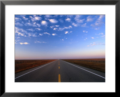 Highway 36 At Dusk, Alberta, Canada by Ross Barnett Pricing Limited Edition Print image