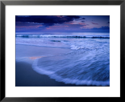 Wave On Shore Of Neck Beach At Sunset, Bruny Island, Tasmania, Australia by Gareth Mccormack Pricing Limited Edition Print image