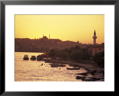 The Golden Horn On The Bosporus From Galata Bridge At Sunset, Istanbul, Turkey by Richard Nowitz Pricing Limited Edition Print image
