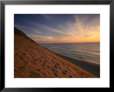Sunrise Paints The Sky Orange Over The Shoreline Of Coastguard Beach by Michael Melford Pricing Limited Edition Print image