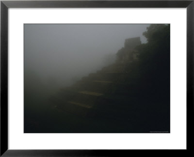 Palenque's Temple Of The Cross Is Shrouded In Fog by Stephen Alvarez Pricing Limited Edition Print image